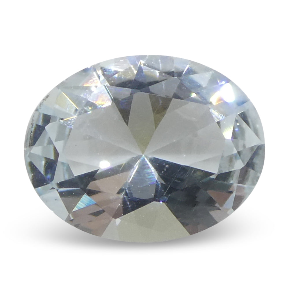 Aquamarine 1.69 cts 9.75 x 7.61 x 4.67 mm Oval Blue $510