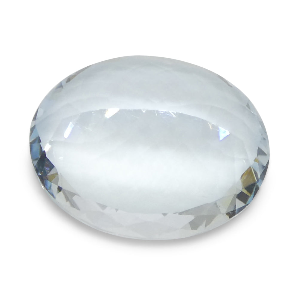 3.84ct Oval Blue Aquamarine from Brazil, unheated natural gemstone by SkyJems, premium Canadian gem specialists since 1967