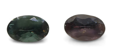 0.68ct Oval Bluish Green to Pinkish Purple Alexandrite from India - Skyjems Wholesale Gemstones