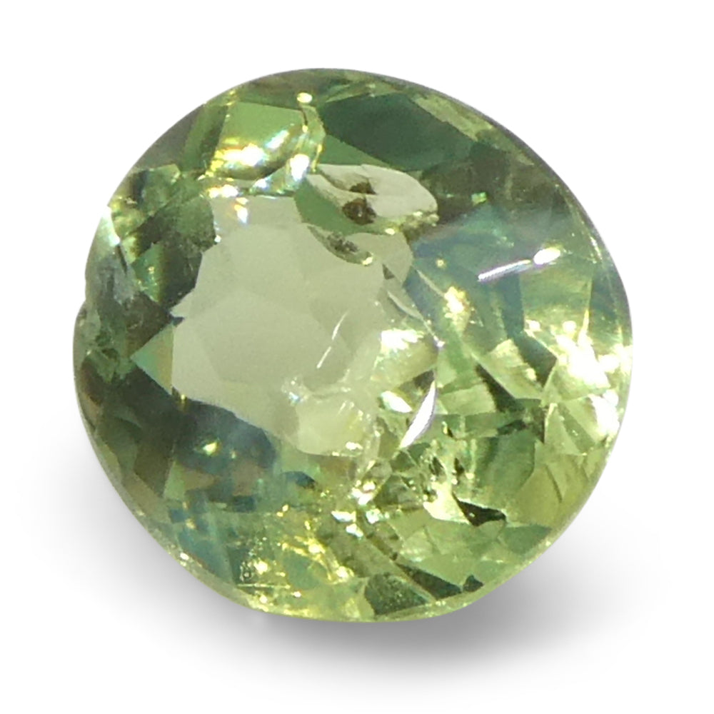 0.47ct Oval Yellowish Green to Greyish Purple Alexandrite from Brazil, Unheated - Skyjems Wholesale Gemstones