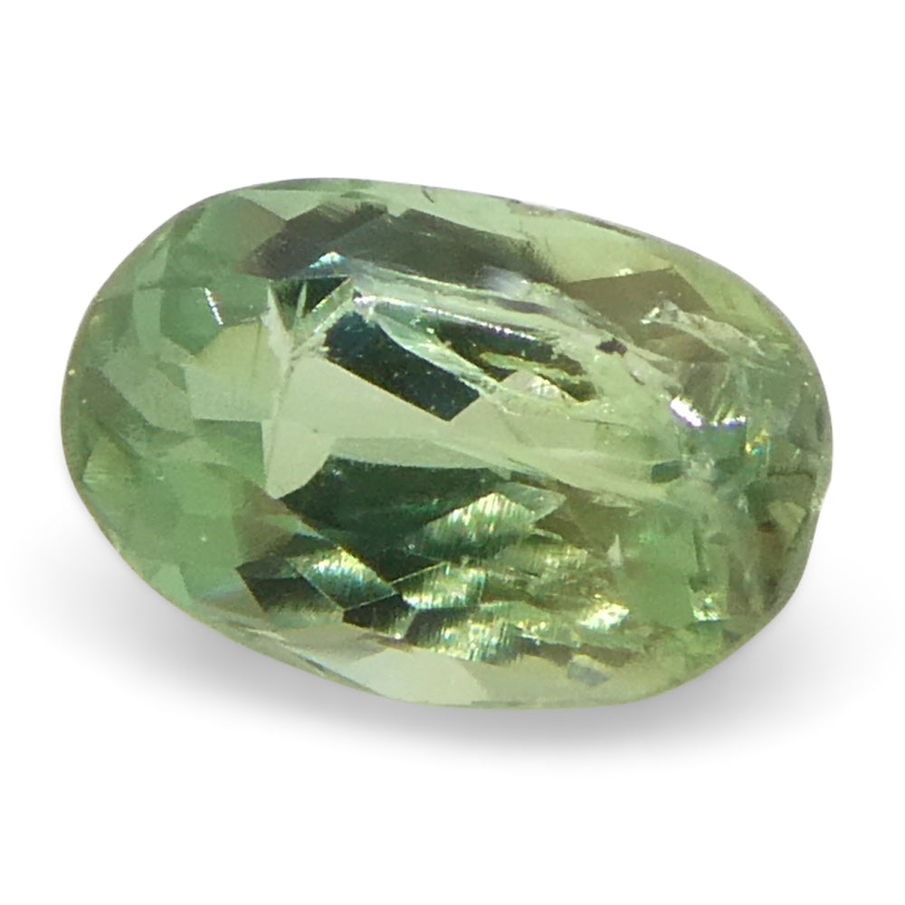 0.15ct Oval Yellowish Green to Greyish Purple Alexandrite from Brazil, Unheated - Skyjems Wholesale Gemstones