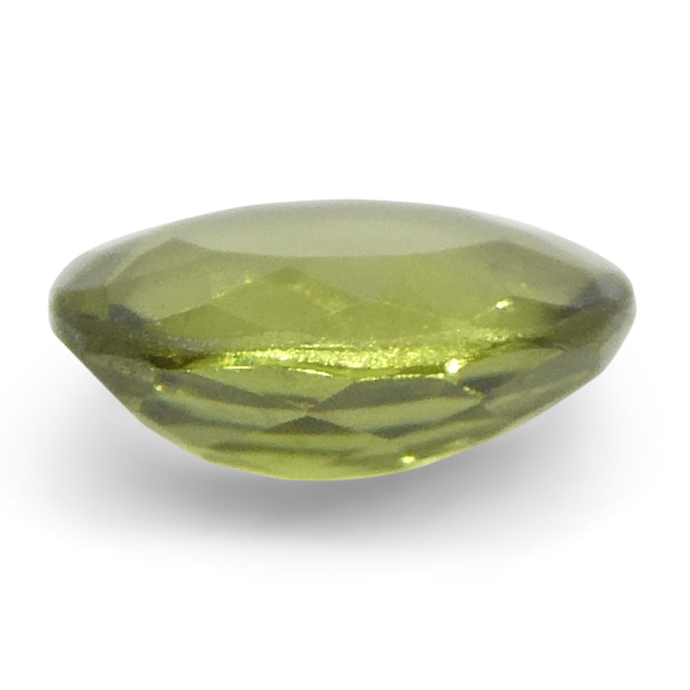 0.3ct Oval Yellow-Green to Yellowish Brown Alexandrite from Brazil, Unheated - Skyjems Wholesale Gemstones