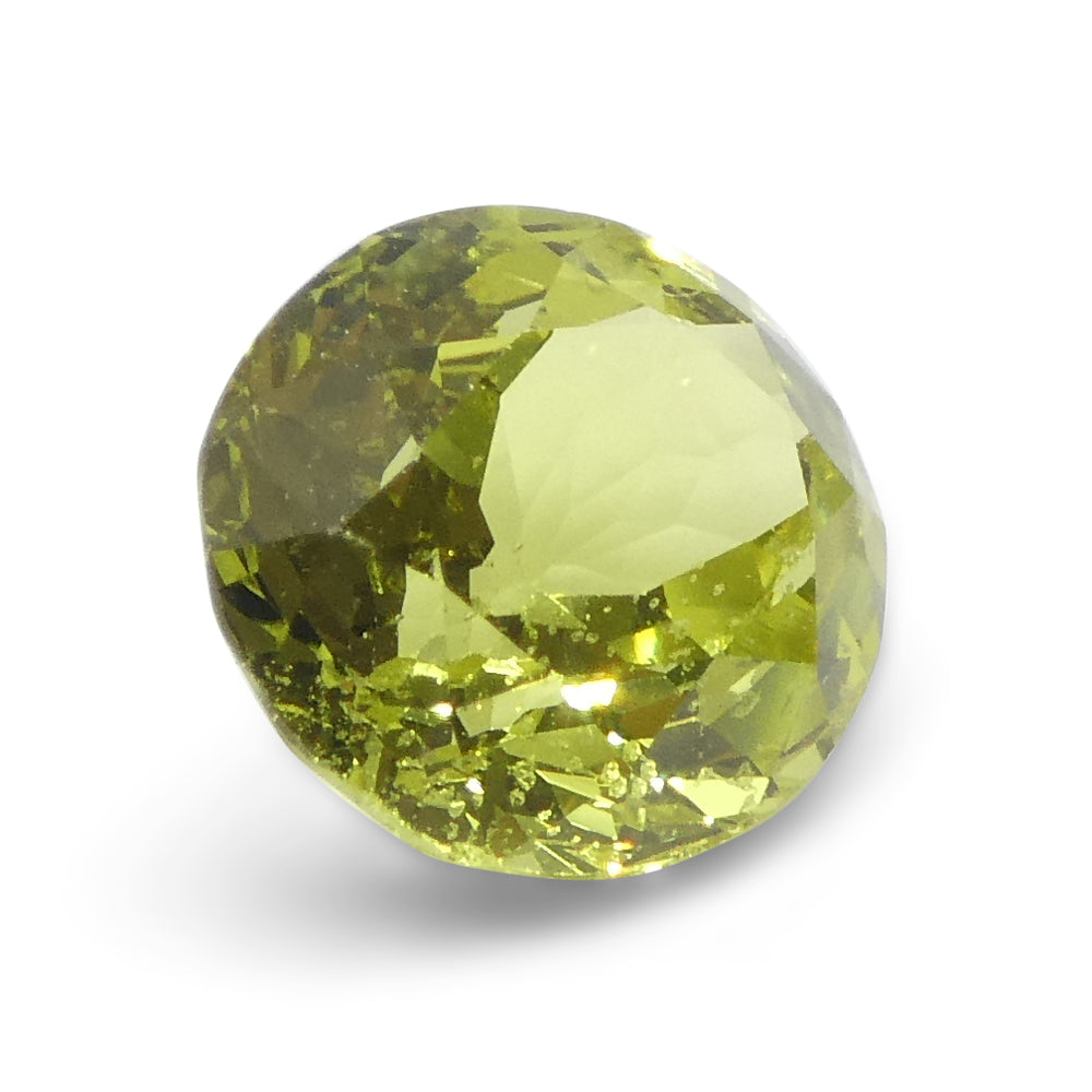 2.02ct Natural Green-Yellow Brazilian Chrysoberyl Oval Gemstone from SkyJems Canadian Gem Specialists