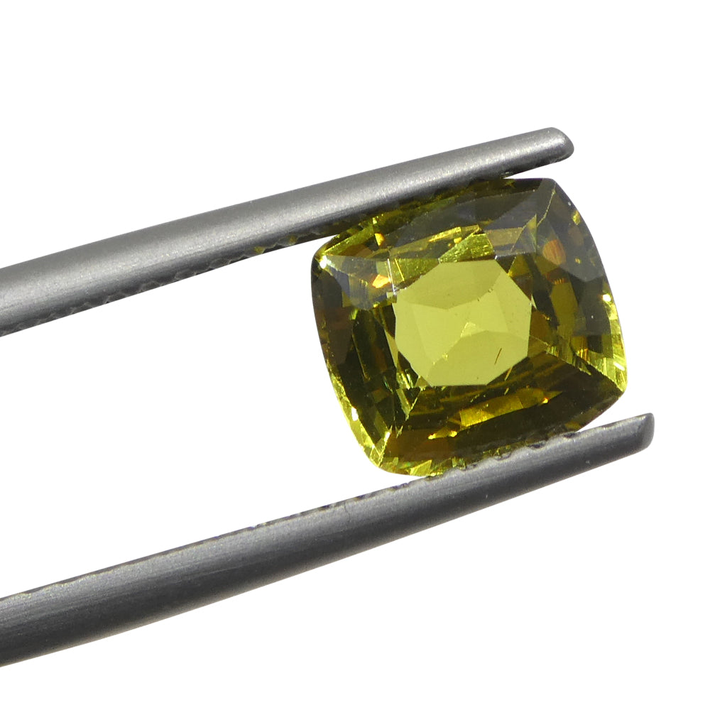 1.53ct Rectangular Cushion Yellow Chrysoberyl from Brazil - Skyjems Wholesale Gemstones