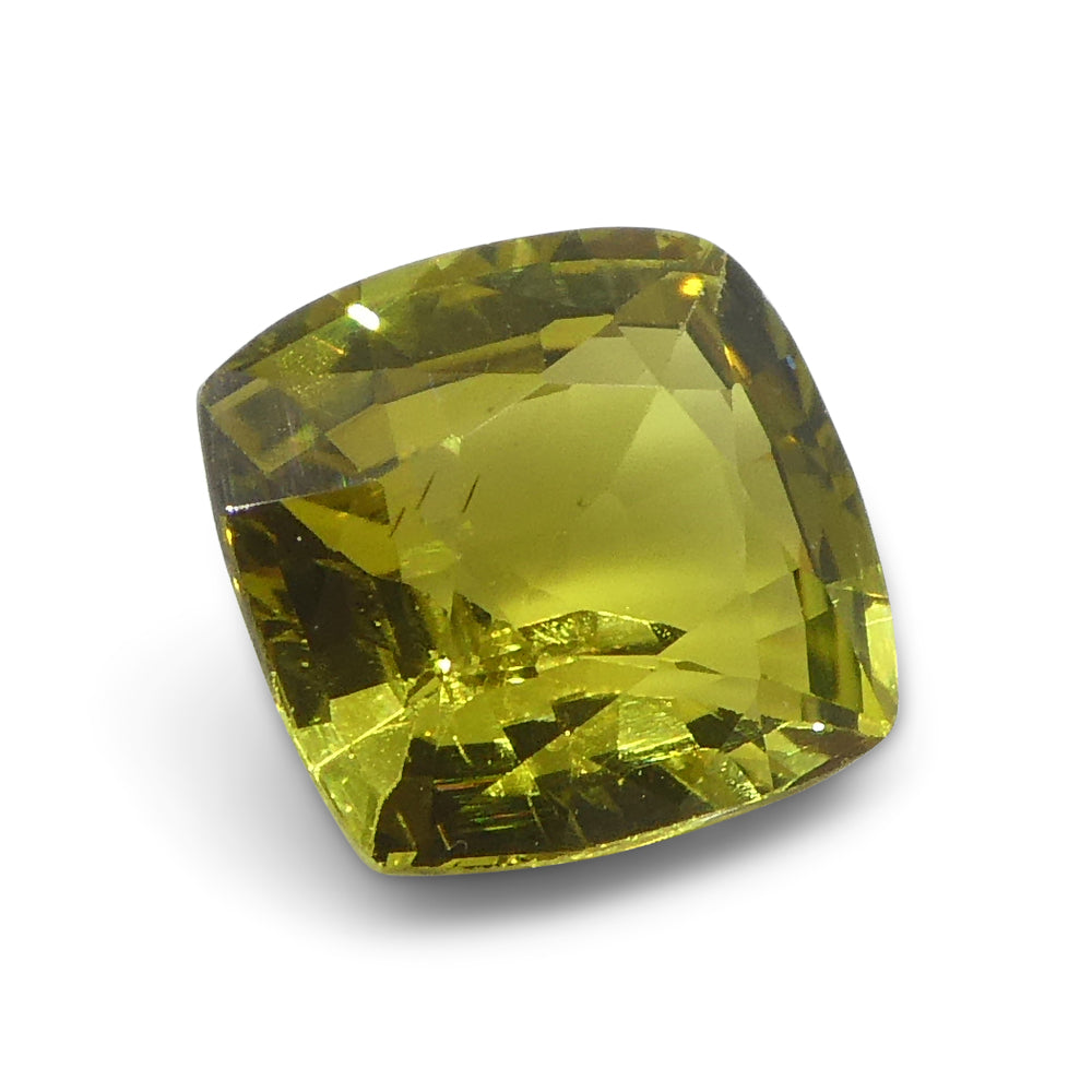 1.53ct Rectangular Cushion Yellow Chrysoberyl from Brazil - Skyjems Wholesale Gemstones