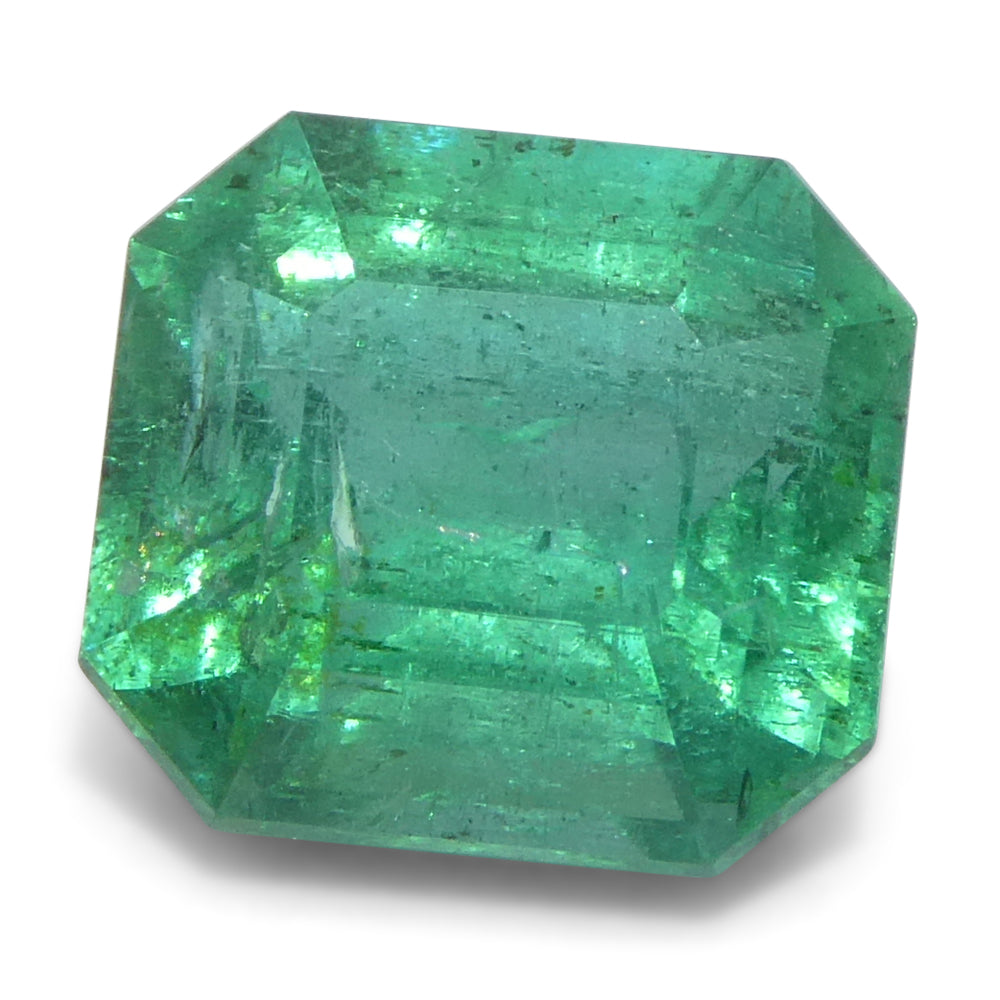 1.92ct Zambian Green Emerald, Octagonal Step Cut, Premium Beryl Gemstone by SkyJems Canada