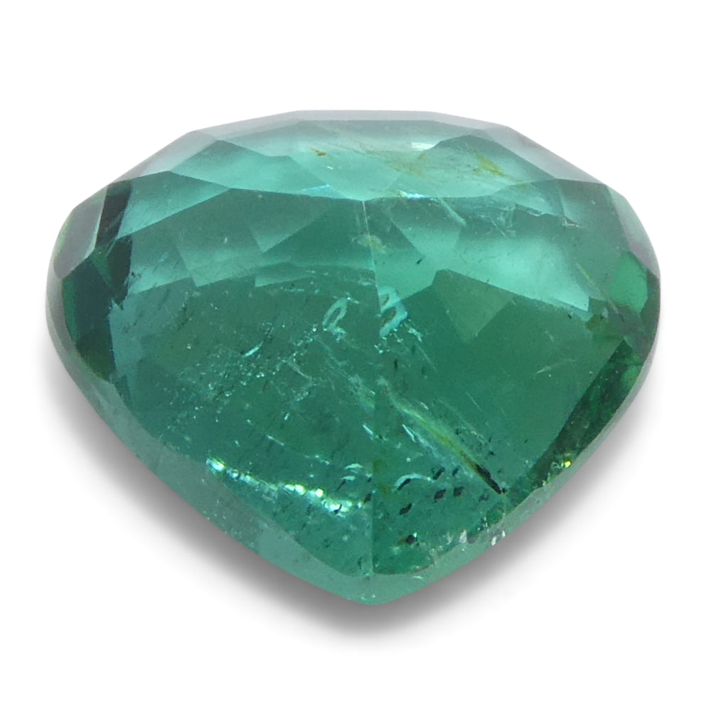 1.59ct Pear Green Emerald from Zambia, precision-cut brilliant gemstone by SkyJems Canadian gem specialists