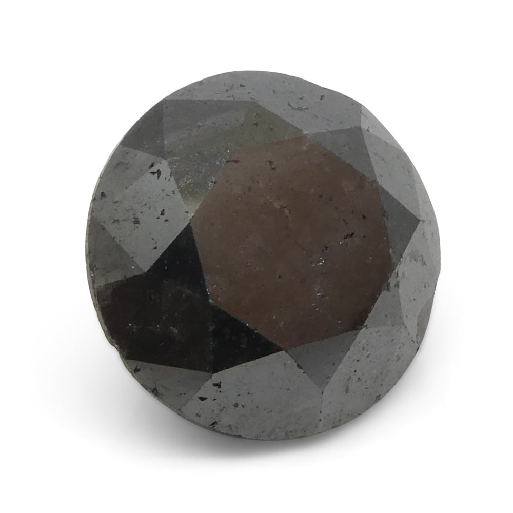 SkyJems 6.04ct Round Brilliant Black Diamond, Canadian fine jewelry, luxe single-stone fancy colored gem