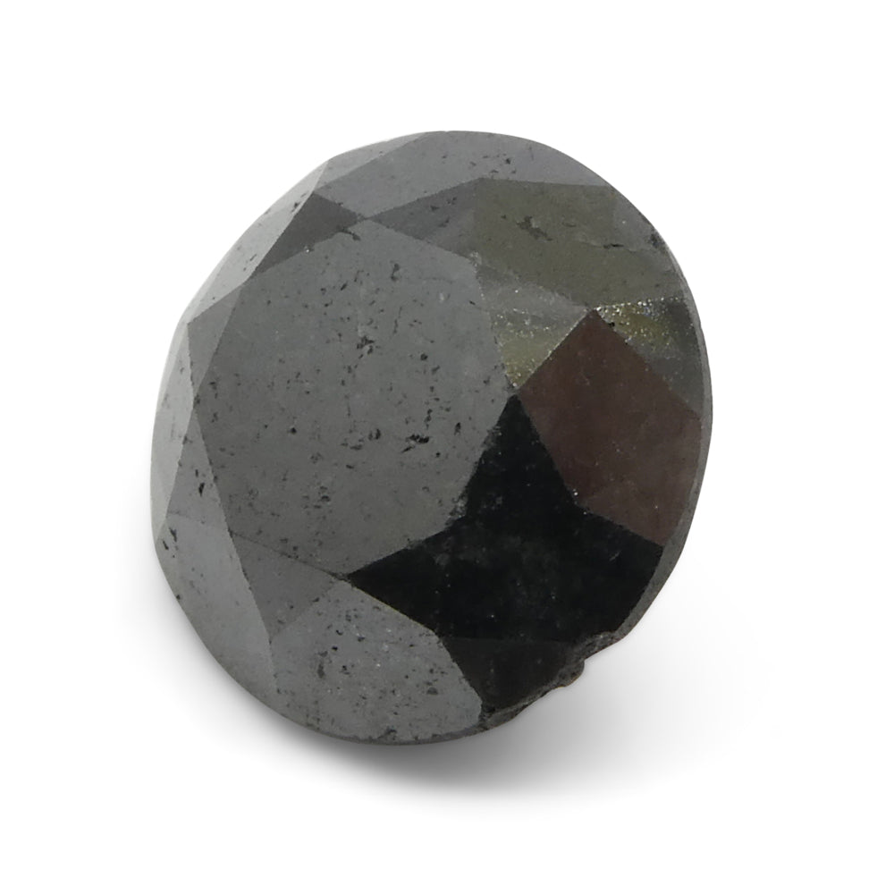 SkyJems 6.04ct Round Brilliant Black Diamond, Canadian gem experts rare fancy dark stone fine jewelry