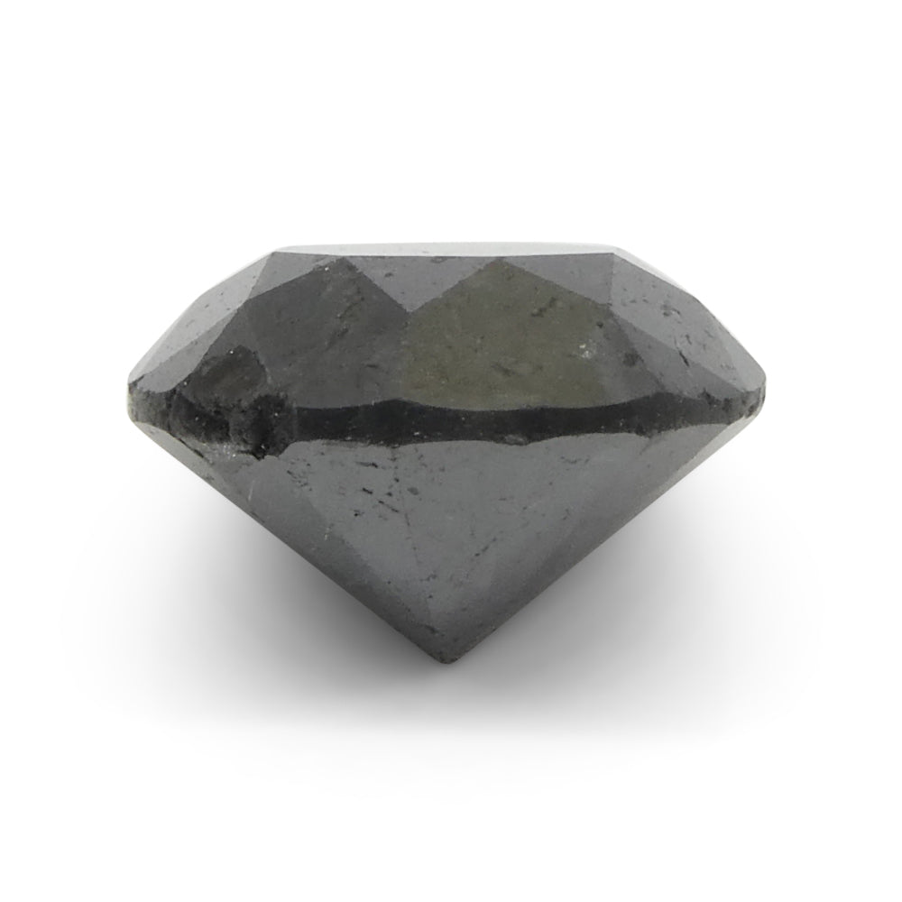 SkyJems 6.04ct Round Brilliant Black Diamond, premium Canadian fancy black diamond, elegant single stone