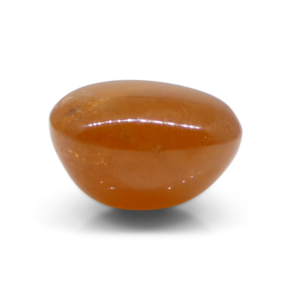 30.28ct Oval Cabochon Orange Spessartine Garnet from Nigeria - Skyjems Wholesale Gemstones