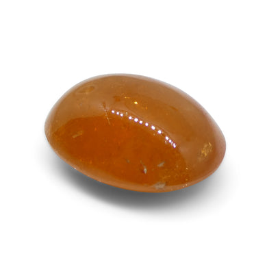 7.5ct Oval Cabochon Orange Spessartine Garnet from Nigeria - Skyjems Wholesale Gemstones
