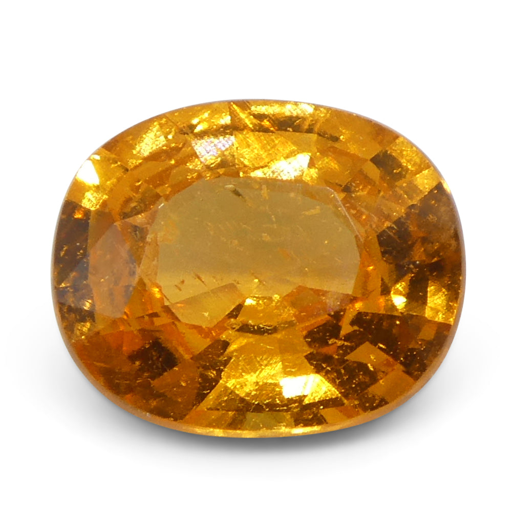2.17ct Oval Fanta Orange Mandarin Spessartite/Spessartine Garnet from Namibia - Skyjems Wholesale Gemstones