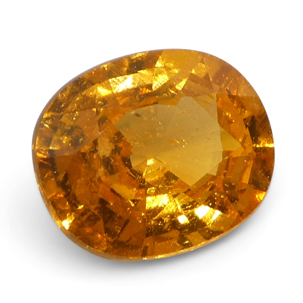 2.17ct Oval Fanta Orange Mandarin Spessartite/Spessartine Garnet from Namibia - Skyjems Wholesale Gemstones