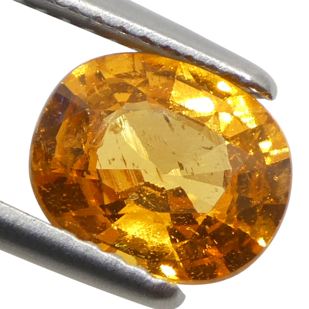 2.17ct Oval Fanta Orange Mandarin Spessartite/Spessartine Garnet from Namibia - Skyjems Wholesale Gemstones