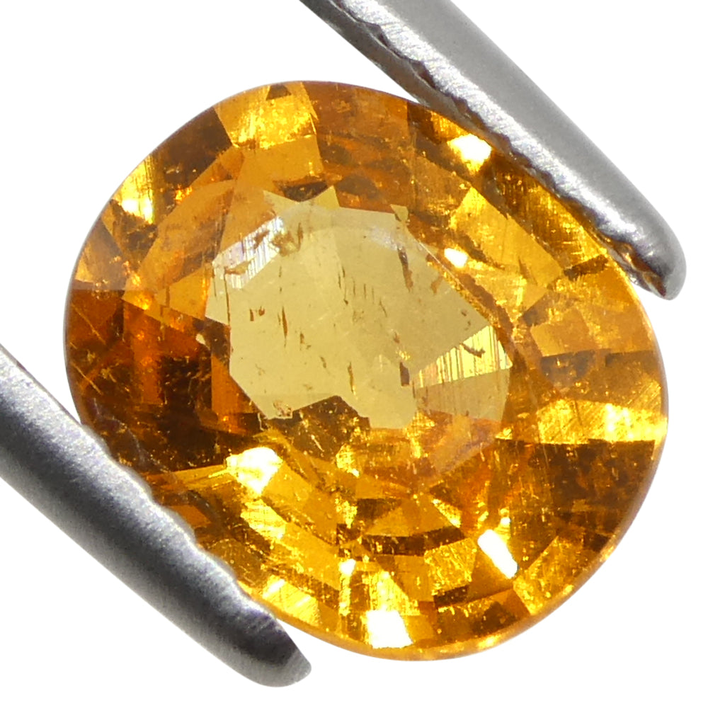 2.17ct Oval Fanta Orange Mandarin Spessartite/Spessartine Garnet from Namibia - Skyjems Wholesale Gemstones