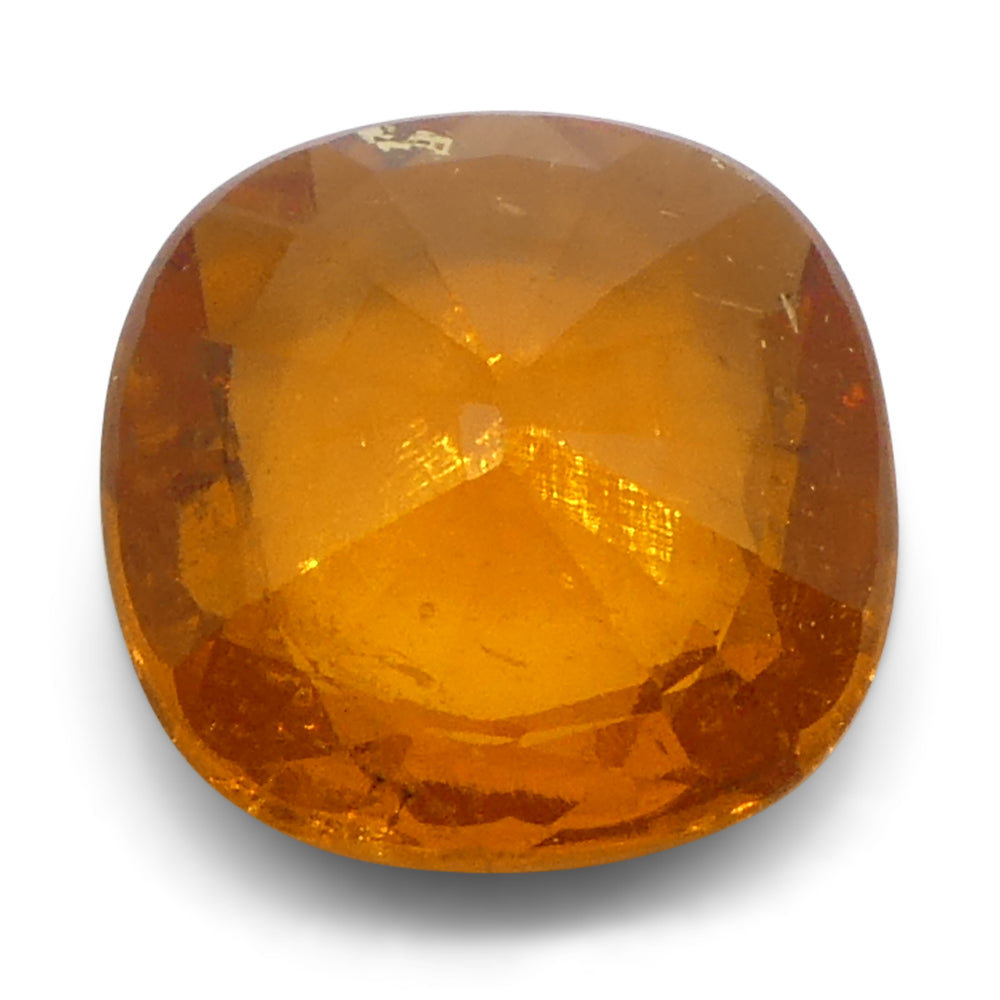 2.46ct Square Cushion Fanta Orange Mandarin Spessartite/Spessartine Garnet from Namibia - Skyjems Wholesale Gemstones