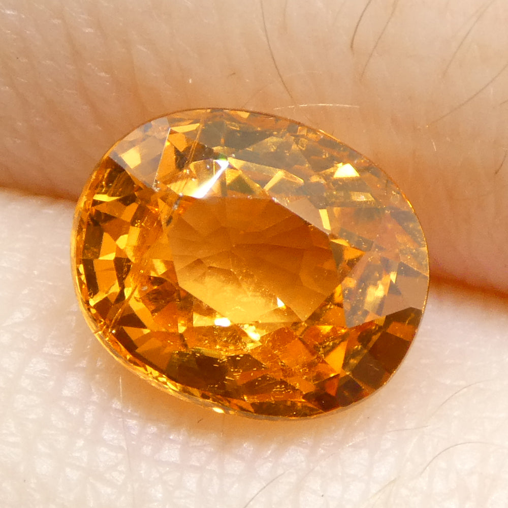 2.05ct Oval Fanta Orange Mandarin Spessartite/Spessartine Garnet from Namibia - Skyjems Wholesale Gemstones