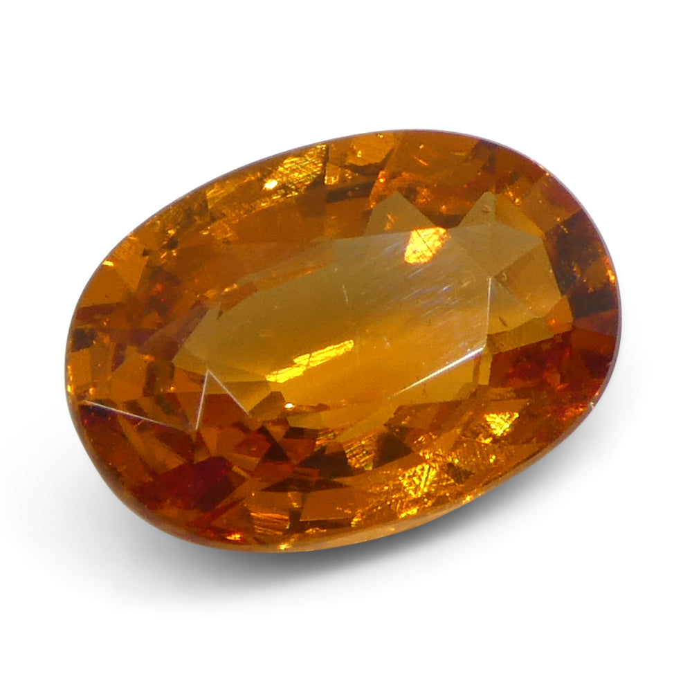 2.29ct Oval Fanta Orange Mandarin Spessartite/Spessartine Garnet from Namibia - Skyjems Wholesale Gemstones