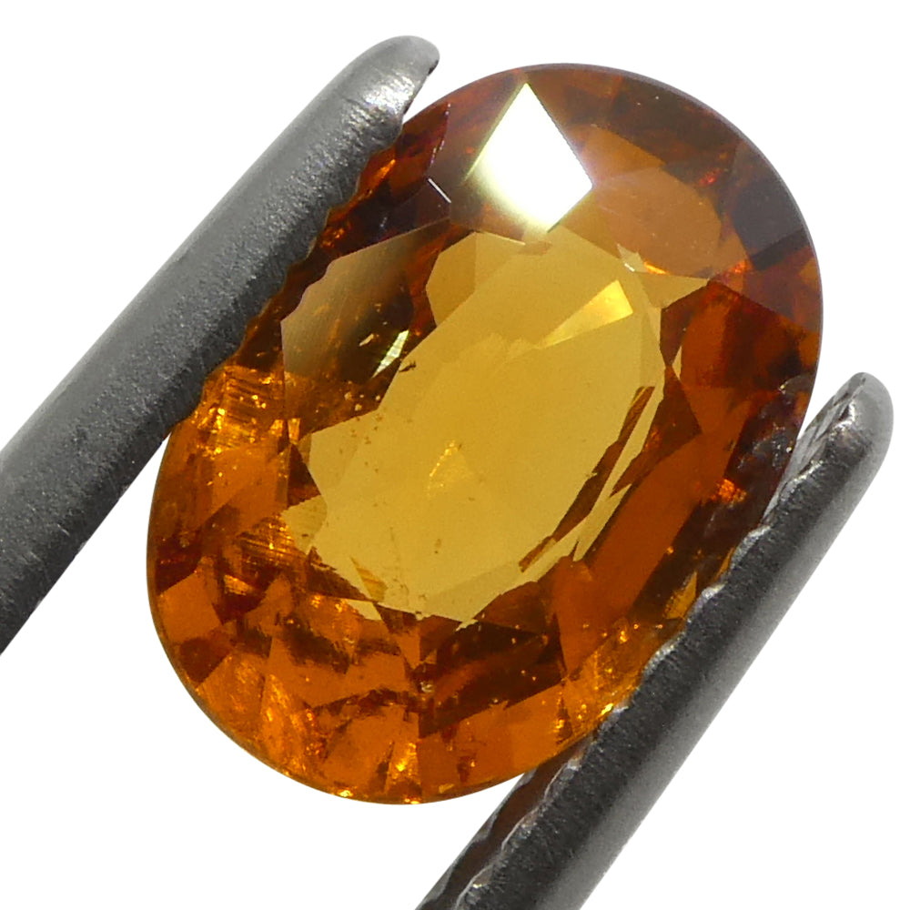 2.29ct Oval Fanta Orange Mandarin Spessartite/Spessartine Garnet from Namibia - Skyjems Wholesale Gemstones
