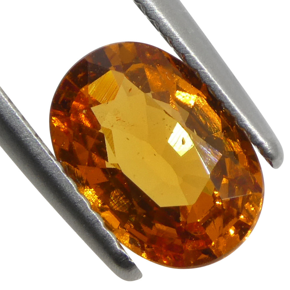 2.29ct Oval Fanta Orange Mandarin Spessartite/Spessartine Garnet from Namibia - Skyjems Wholesale Gemstones