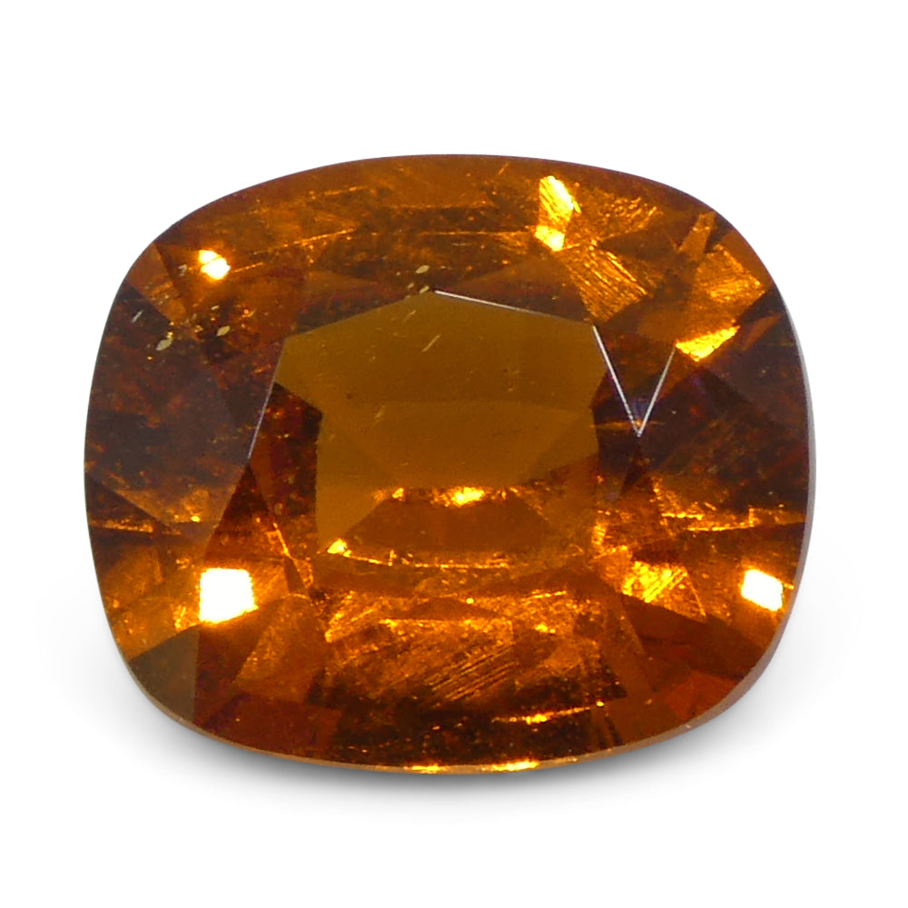 1.82ct Rectangular Cushion Fanta Orange Mandarin Spessartite/Spessartine Garnet from Namibia - Skyjems Wholesale Gemstones