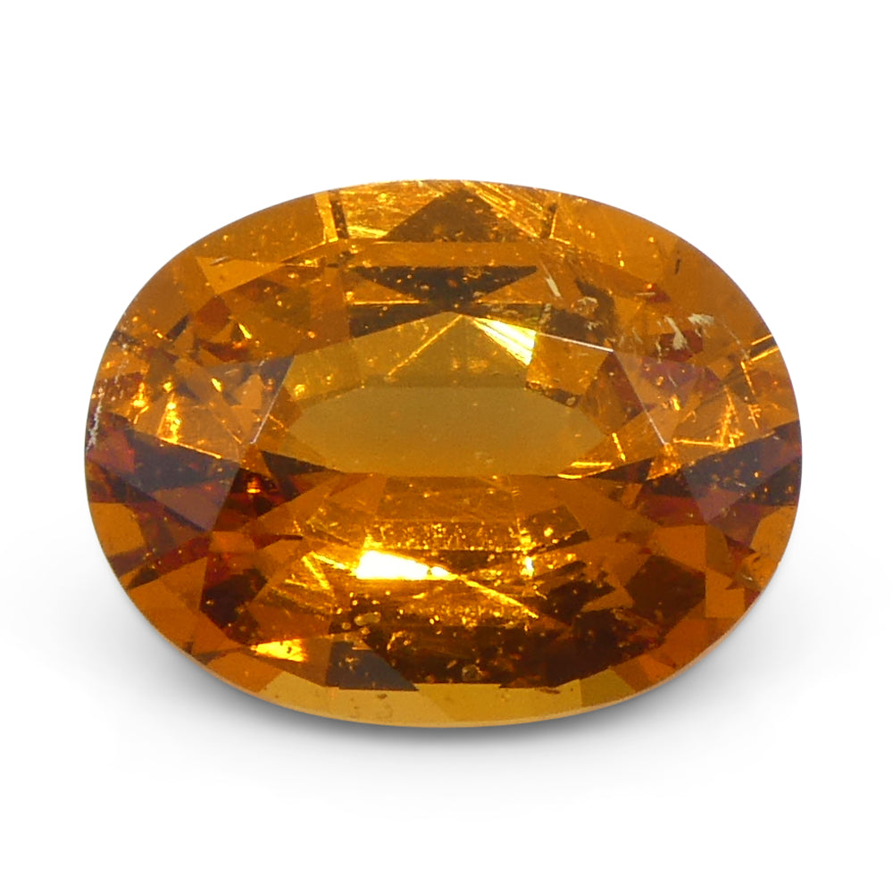 Garnet 1.58 cts 7.83 x 6.05 x 3.81 mm Oval Orange $1270