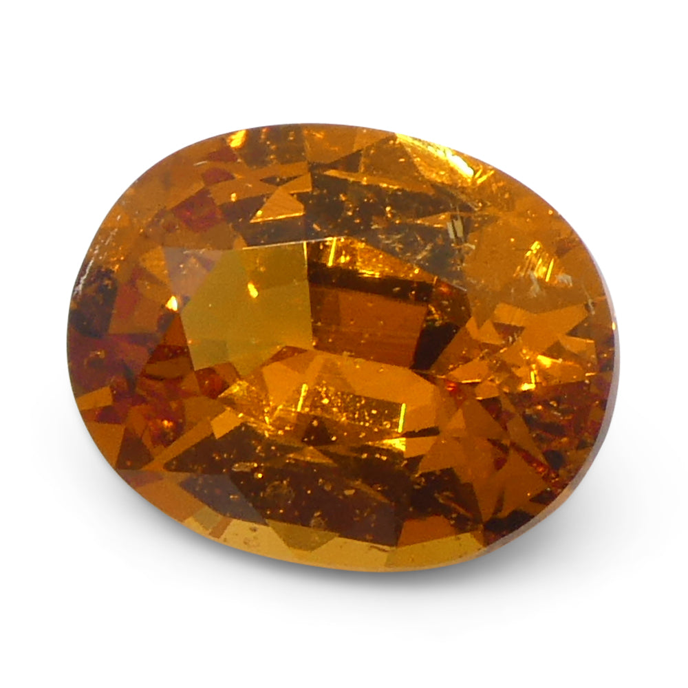 1.58ct Oval Fanta Orange Mandarin Spessartite/Spessartine Garnet from Namibia - Skyjems Wholesale Gemstones
