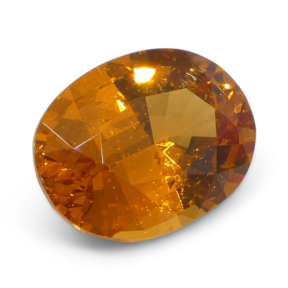 1.58ct Oval Fanta Orange Mandarin Spessartite/Spessartine Garnet from Namibia - Skyjems Wholesale Gemstones