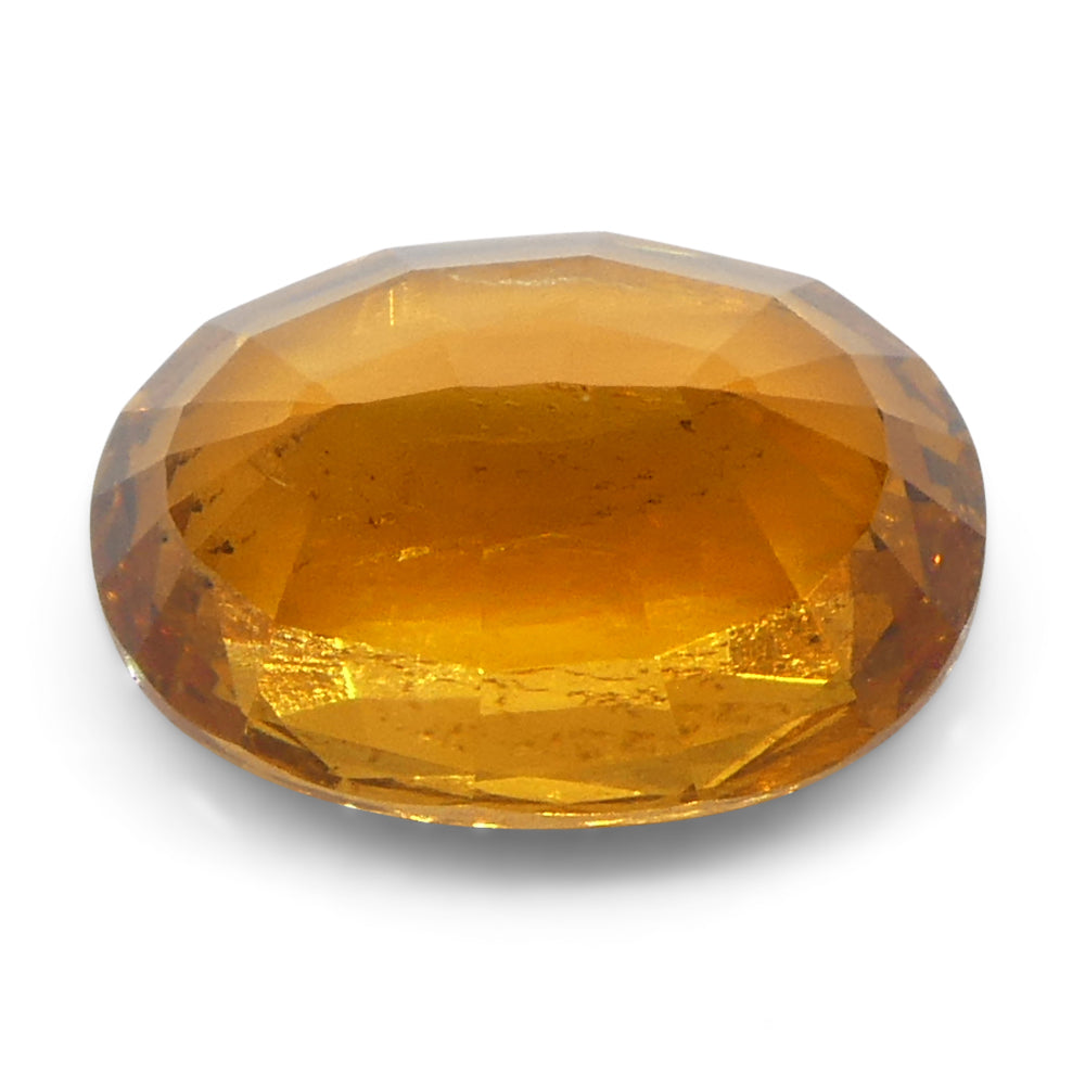 1.77ct Oval Fanta Orange Mandarin Spessartite/Spessartine Garnet from Namibia - Skyjems Wholesale Gemstones