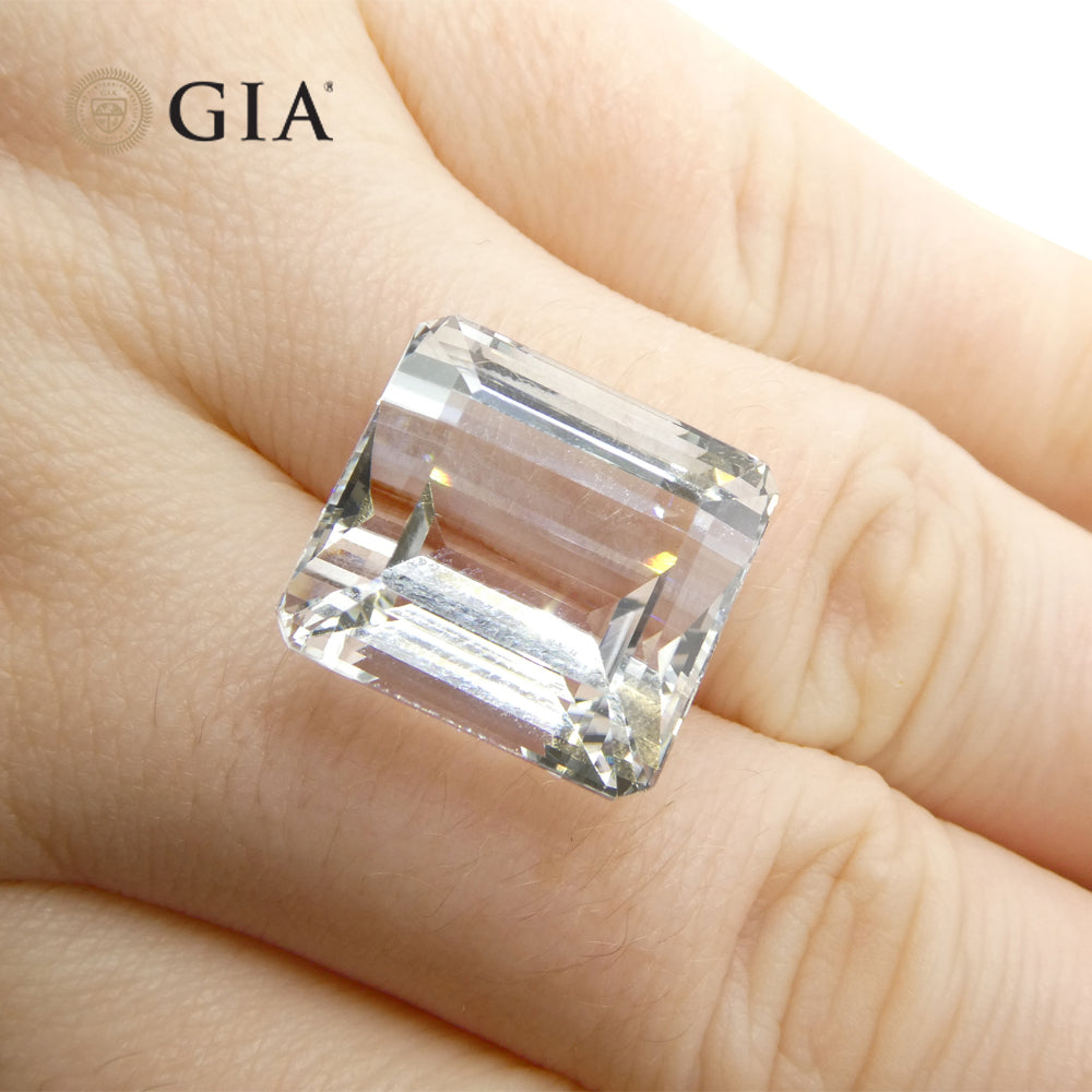 25.74ct Octagonal/Emerald Cut Aquamarine GIA Certified - Skyjems Wholesale Gemstones