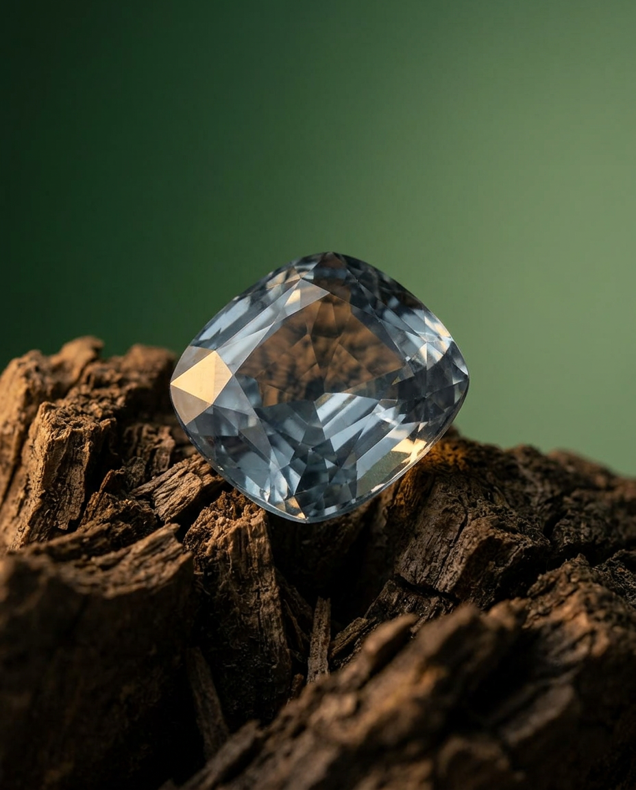 20.29ct Brazilian Bluish Green Cushion Aquamarine, GIA Certified Natural Beryl from SkyJems Gemstones Canada