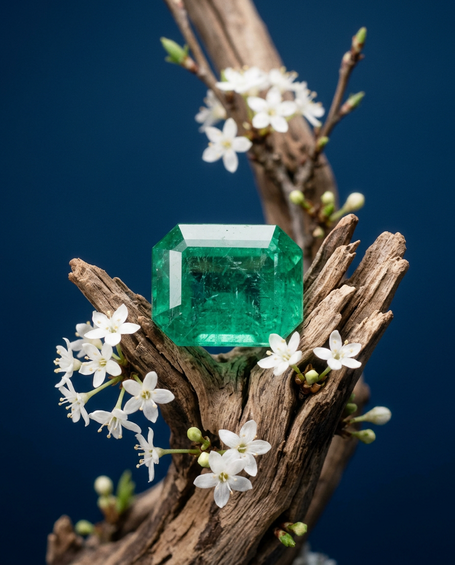 5.25ct Zambian emerald octagonal cut, vivid green, minor inclusions, GIA certified — Skyjems