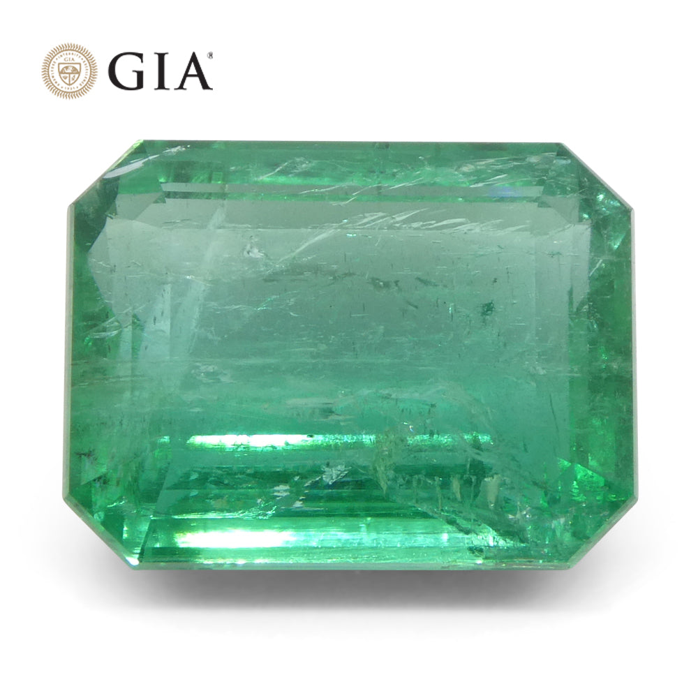 9ct Zambian Green Emerald, Octagonal Cut, GIA Certified Natural Beryl from SkyJems Gemstone Collection