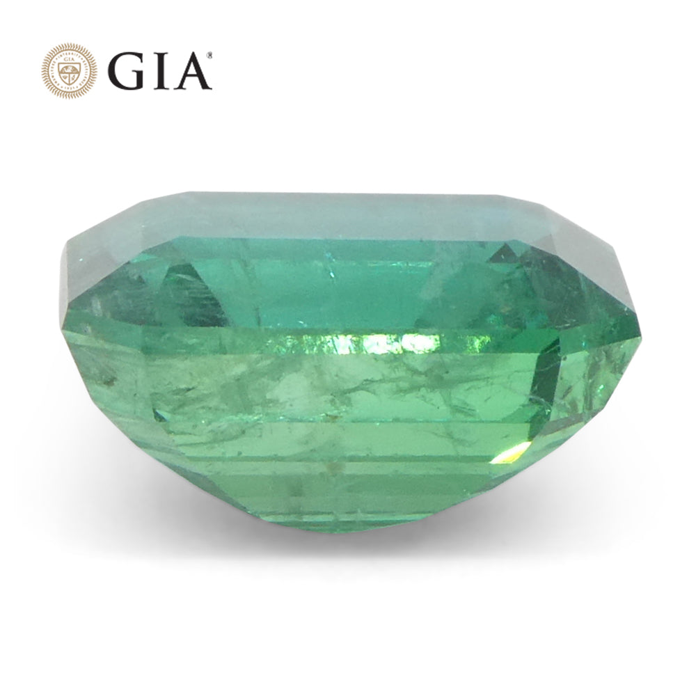 2.87ct Octagonal/Emerald Cut Green Emerald GIA Certified Zambia (F2) - Skyjems Wholesale Gemstones