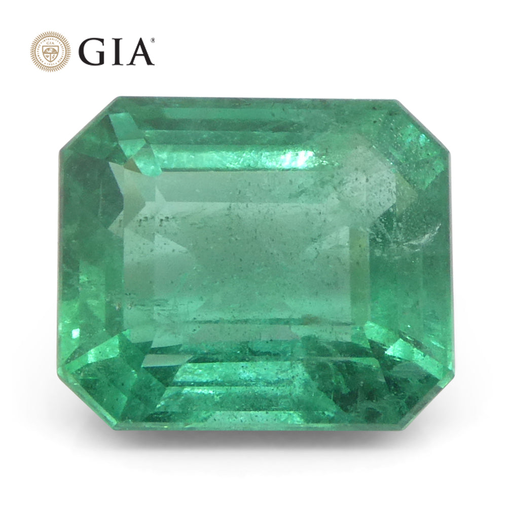 3.37ct Zambian Green Emerald, Octagonal Cut, GIA Certified Natural Beryl Gemstone by SkyJems Canada