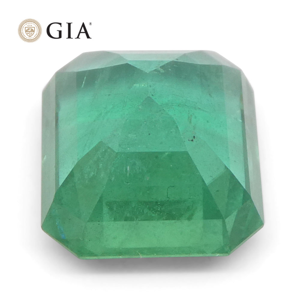3.37ct Octagonal/Emerald Cut Green Emerald GIA Certified Zambia (F1) - Skyjems Wholesale Gemstones