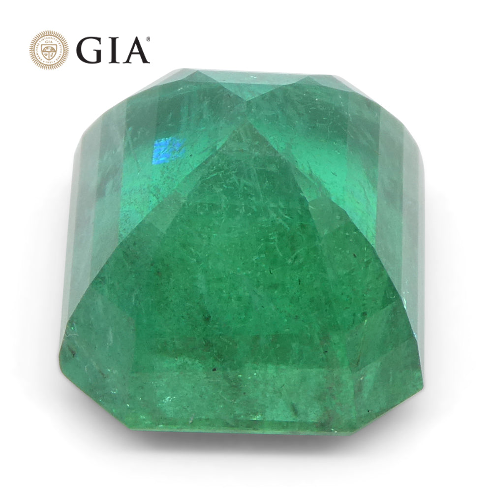 8.82ct Octagonal/Emerald Cut Green Emerald GIA Certified Zambia (F2) - Skyjems Wholesale Gemstones