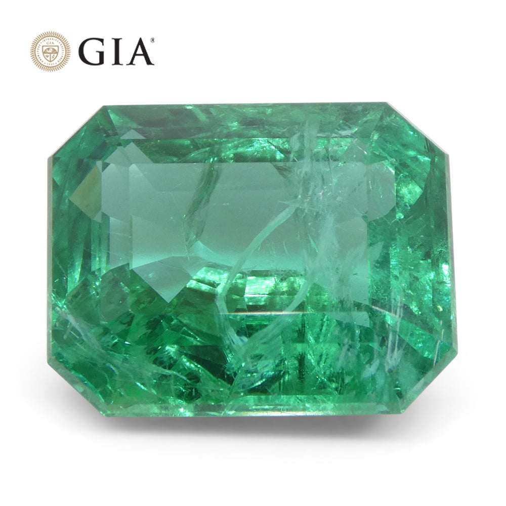 6.45ct Zambian Green Emerald, Octagonal Cut, GIA Certified Natural Beryl from SkyJems Fine Gemstones Canada