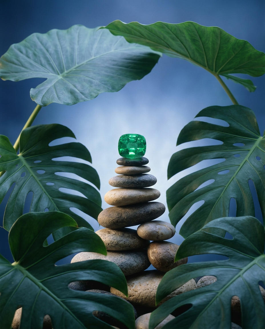1.31ct cushion green emerald, vivid green, eye clean, GIA certified Zambia — Skyjems