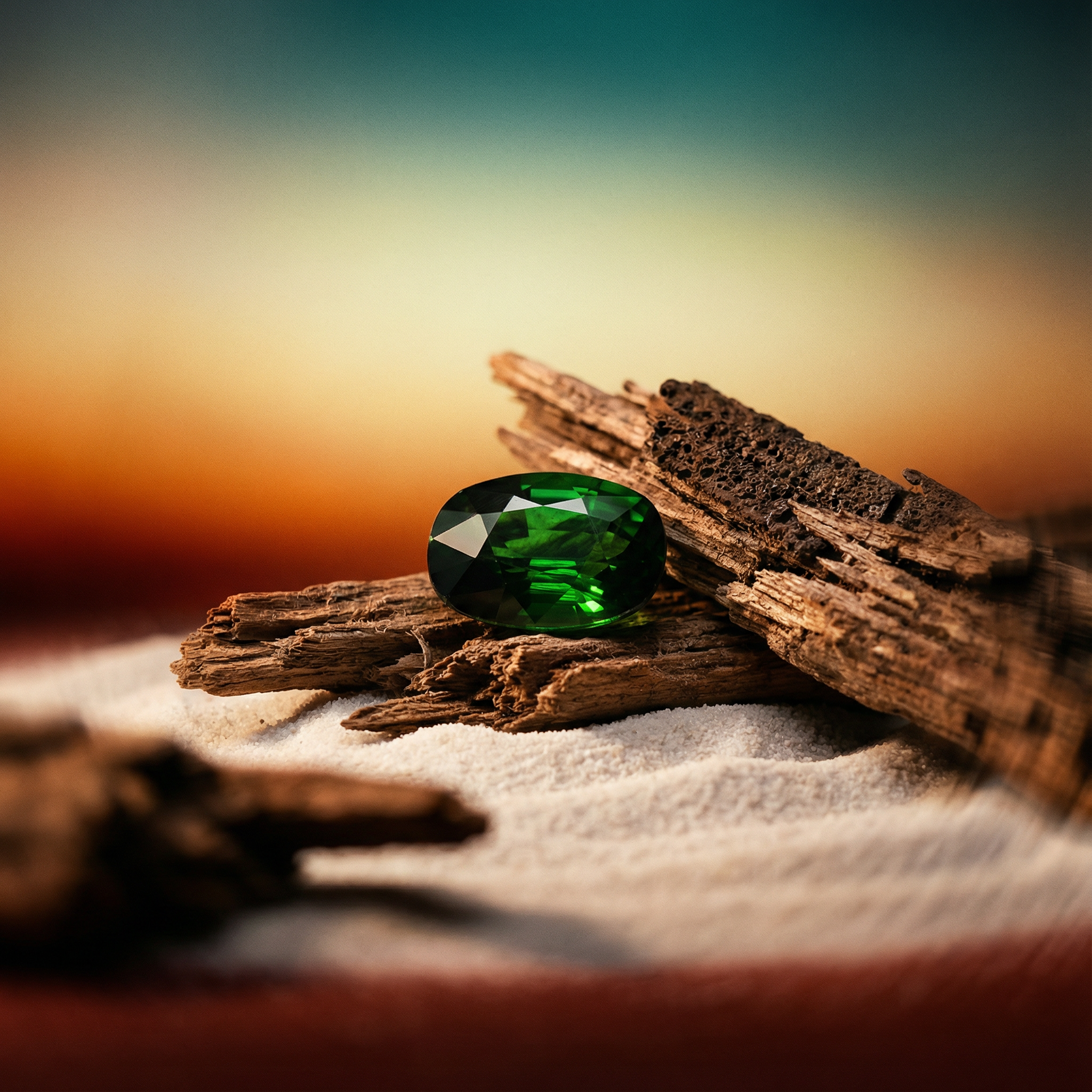 1.76ct Cushion Green Tsavorite Garnet GIA Certified, Unheated - Skyjems Wholesale Gemstones