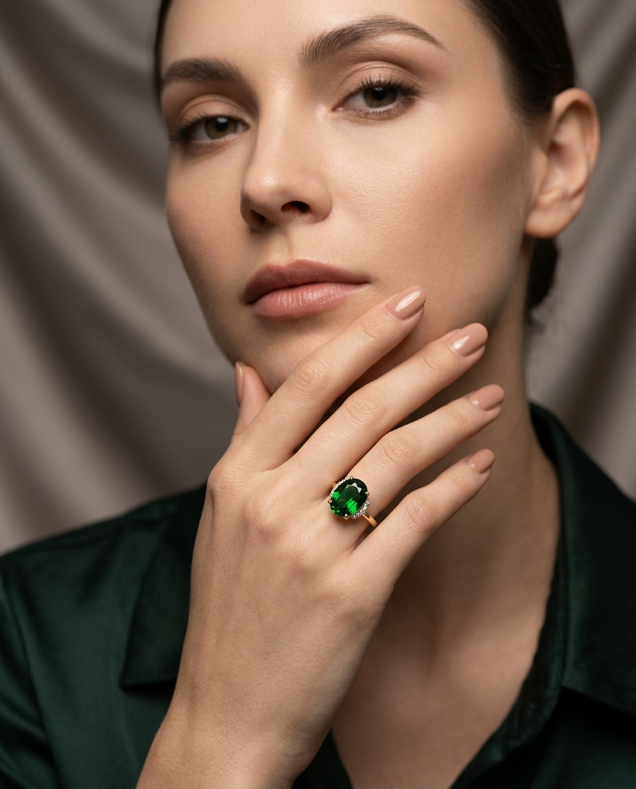 1.76ct cushion cut green tsavorite garnet, vivid green, eye clean, unheated — Skyjems