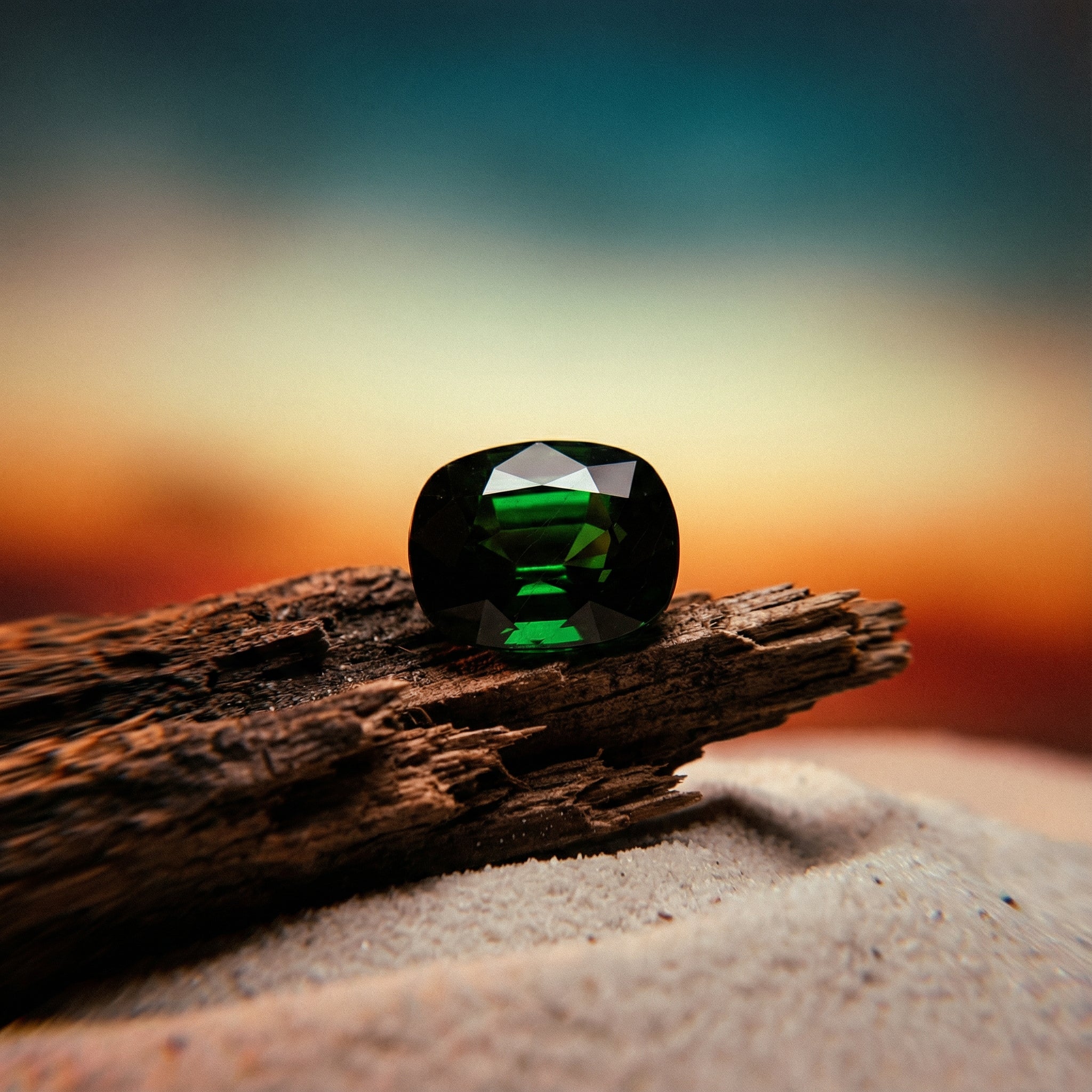 2.08ct Cushion Green Tsavorite Garnet GIA Certified, Unheated - Skyjems Wholesale Gemstones