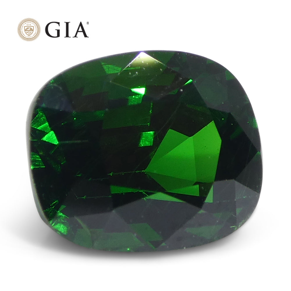 2.08ct Cushion Green Tsavorite Garnet GIA Certified, Unheated - Skyjems Wholesale Gemstones