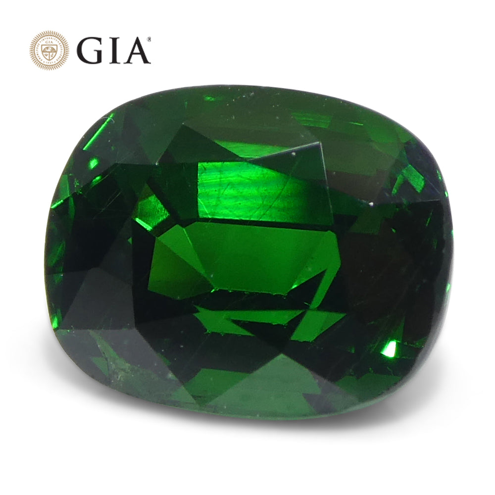 2.08ct Cushion Green Tsavorite Garnet GIA Certified, Unheated - Skyjems Wholesale Gemstones