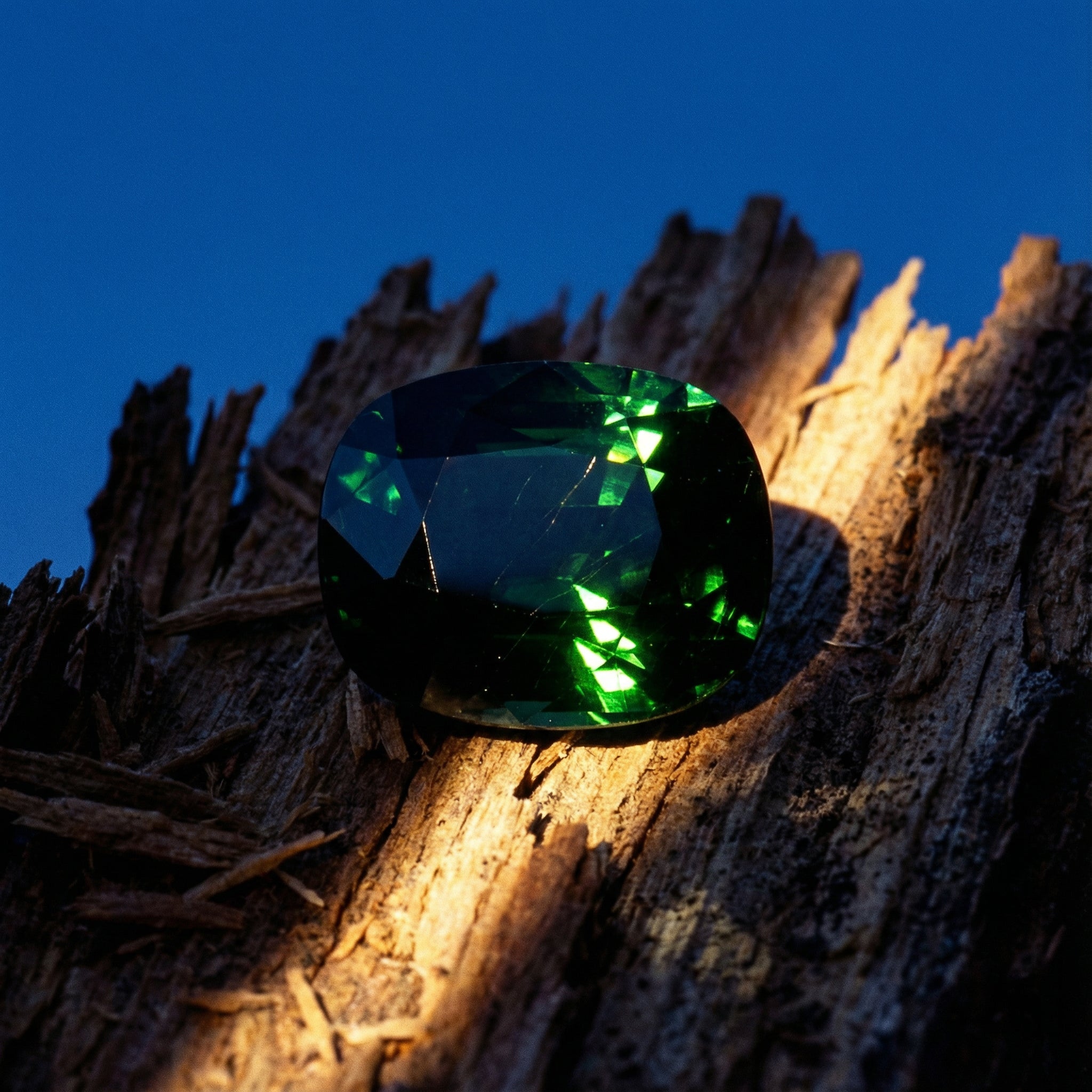 2.08ct Cushion Green Tsavorite Garnet GIA Certified, Unheated - Skyjems Wholesale Gemstones