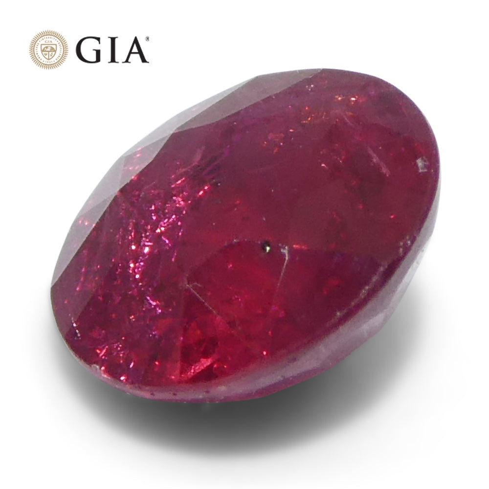 SkyJems 1.06ct Round Red Ruby from Madagascar, GIA certified natural gemstone with vibrant color and precision cut