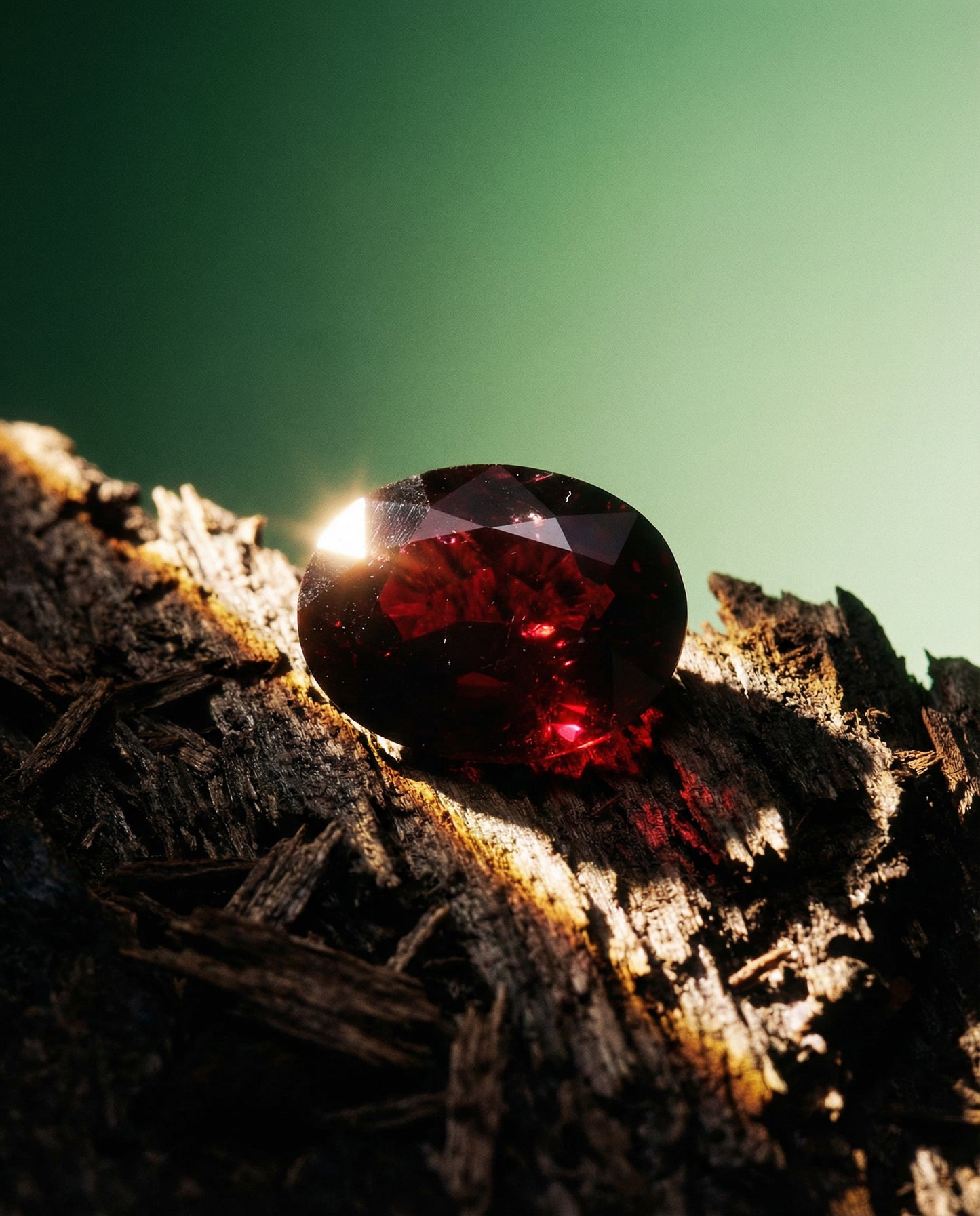 2.22ct Oval Dark Red Ruby GIA Certified Madagascar