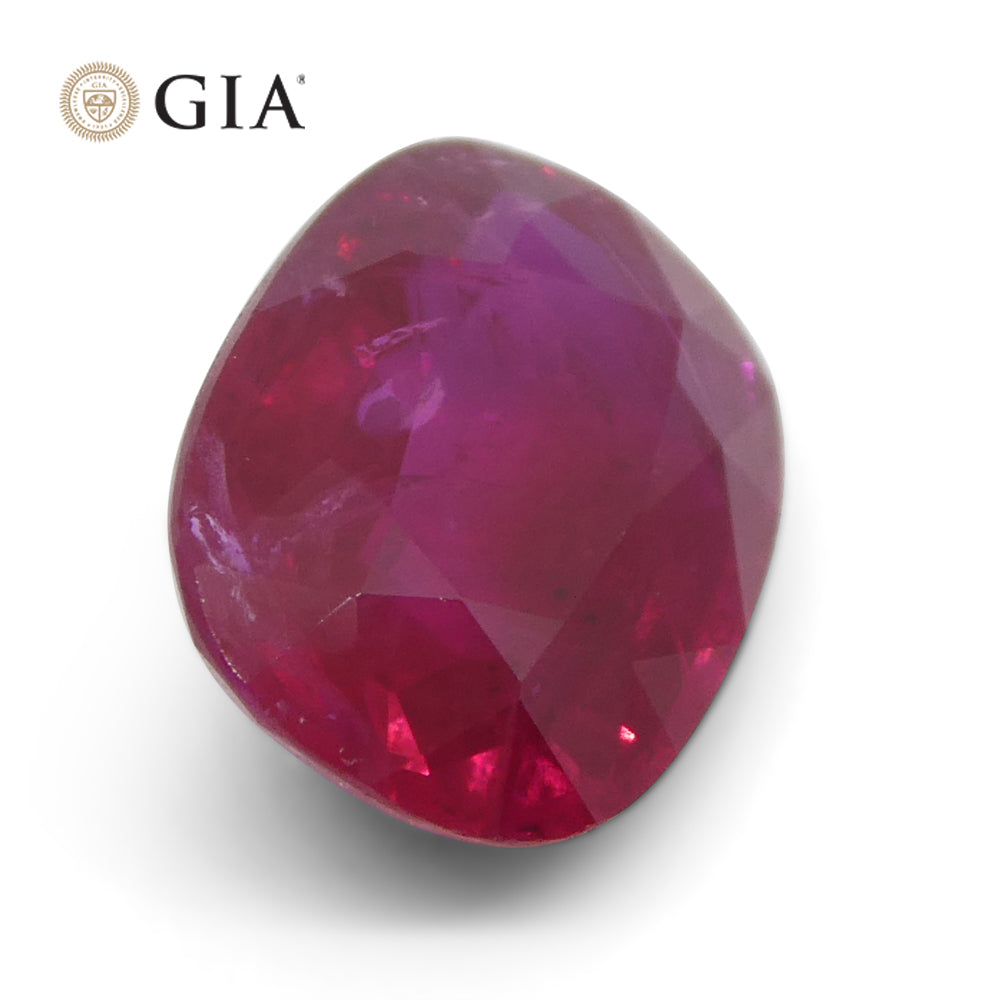 2.04ct Cushion Vivid Red Ruby GIA Certified Mozambique - Skyjems Wholesale Gemstones