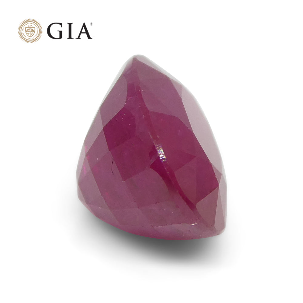 3.36ct Oval Mozambique Red Ruby, GIA Certified Natural Gemstone by SkyJems, Premium Loose Corundum Stone